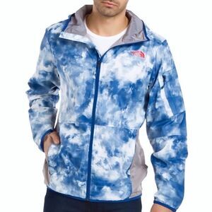 The North Face Chicago Wind Jacket Blue Cloud Camo Men's S/M D/C Rare